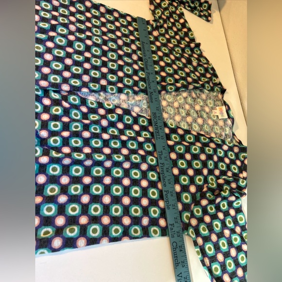 LuLaRoe Long Open Front Duster Cardigan Dot Design Size Medium - Picture 8 of 10